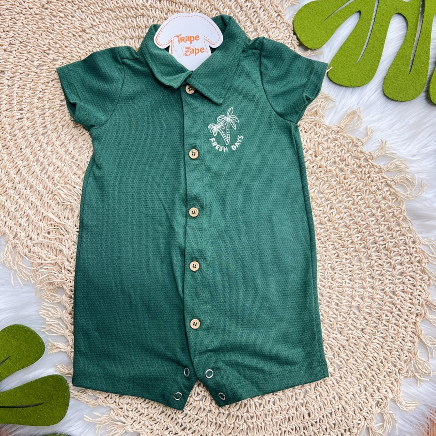 Natal 25 - Macacão Curto Fresh Days - Verde